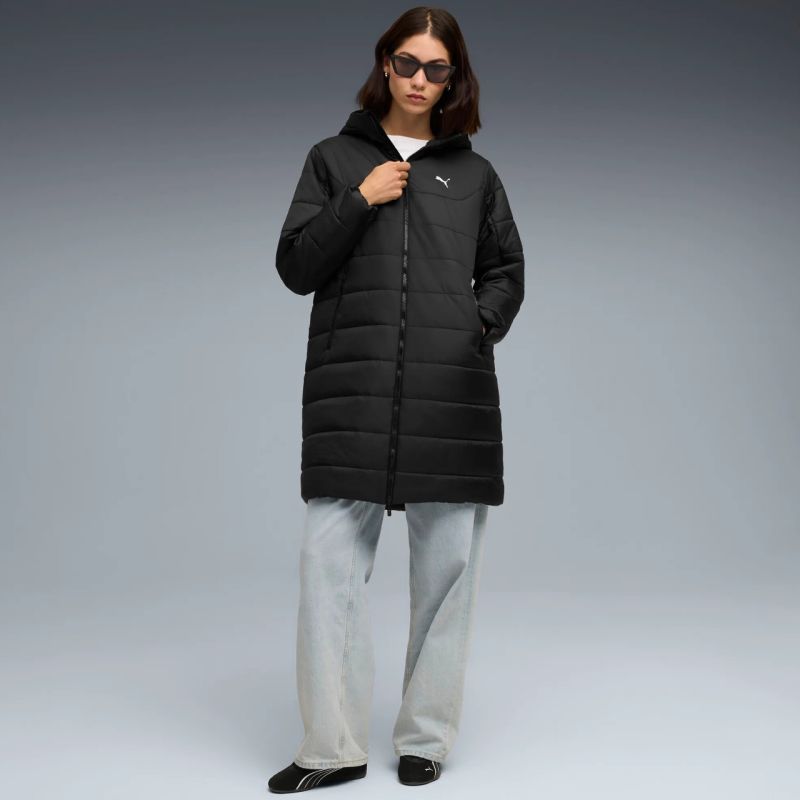 Piumino con cappuccio Puma ESS da donna, colore nero 685232 01