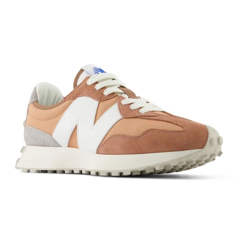 Sneakers New Balance 327, camoscio arancione, scarpe sportive donna/uomo (U327CI)