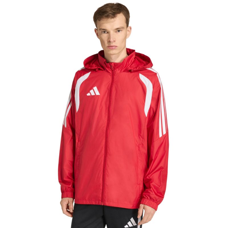 Giacca da uomo adidas Tiro 26 League Windbreaker rossa JY9731