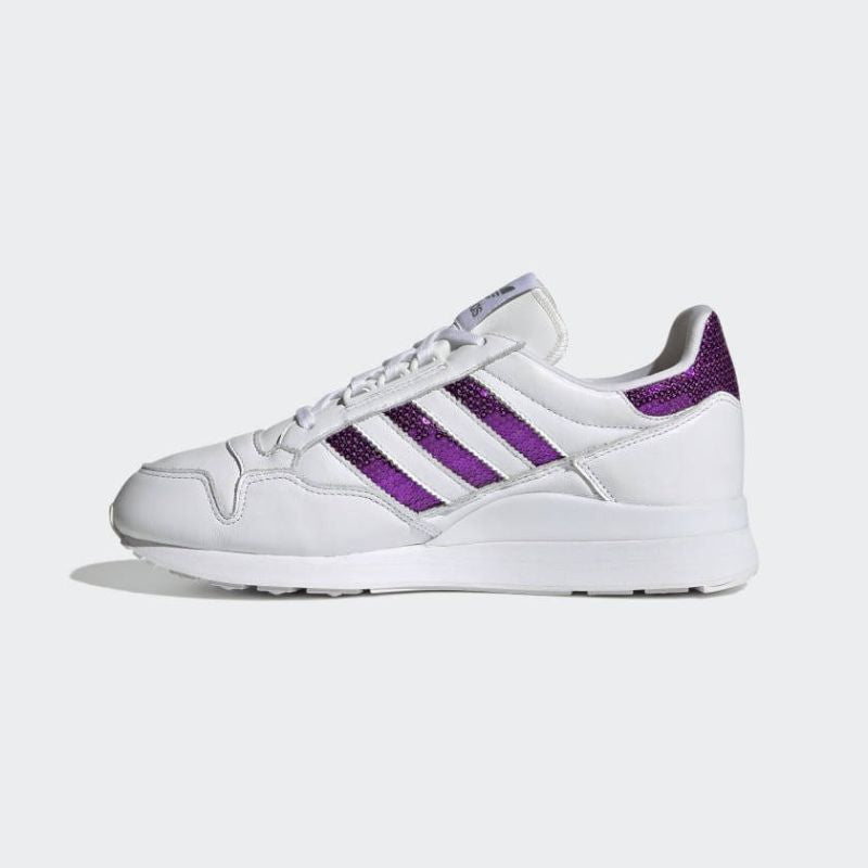 Scarpe da donna Adidas Originals ZX 500 Cloud White/Shock Purple - G55663