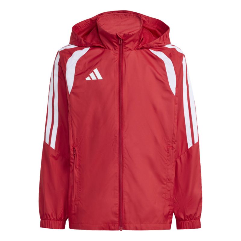 Giacca a vento da bambino adidas Tiro 24 League rossa JY9724
