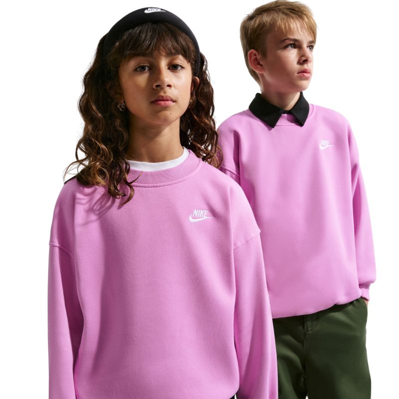 Nike Sportswear Club Fleece Kids' Sweatshirt Pink FD2923 503