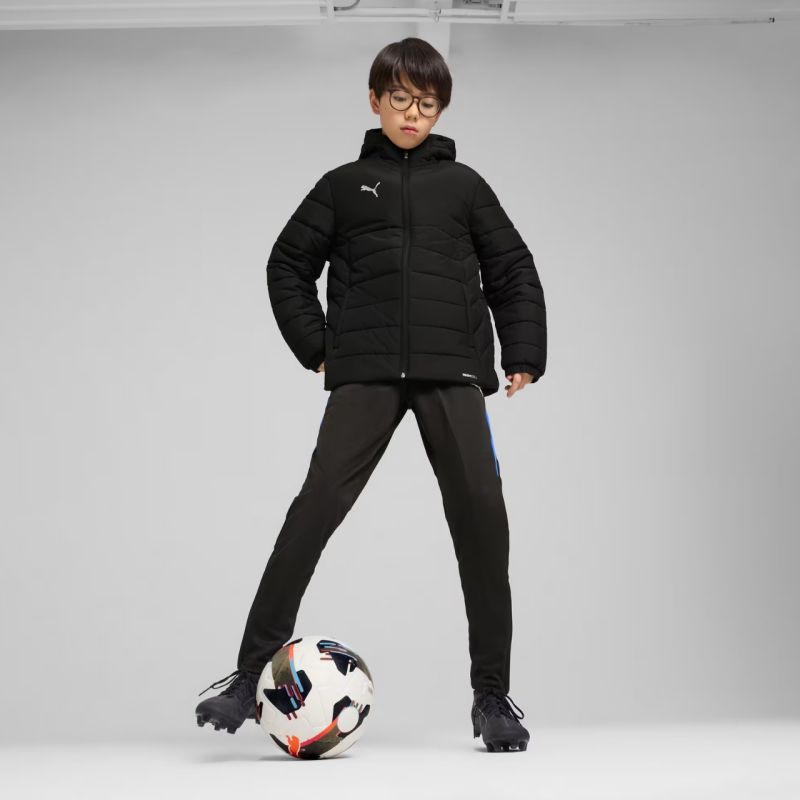 Puma Team Additions Padded Hooded Kids Jacket Black 659738 03