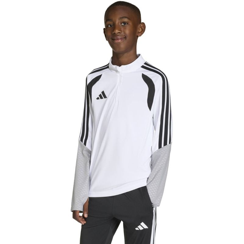 adidas Tiro 26 Competition Training Top for kids, white and gray KA7577
