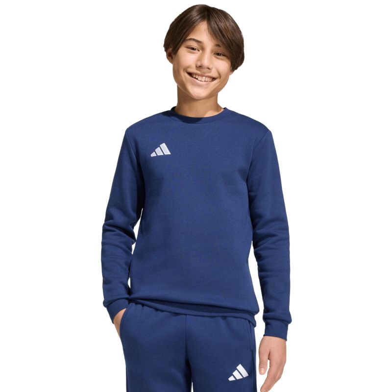 adidas Entrada 26 Felpa Bambino, blu navy JZ6552