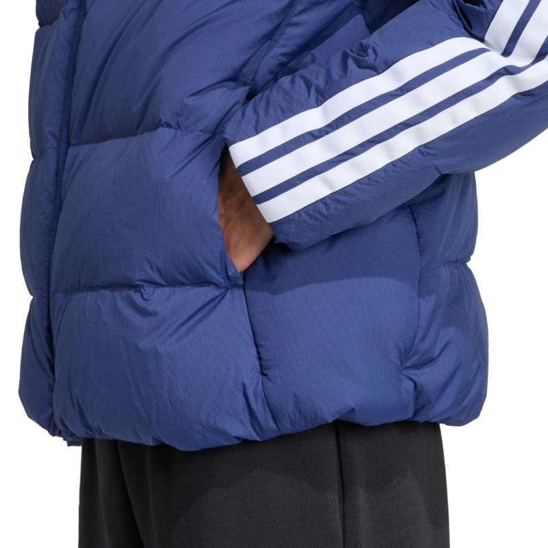 Giacca adidas Ess 3S PD HD J da uomo blu marino JX7799