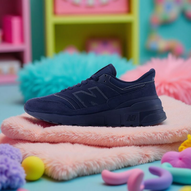 Sneakers New Balance 997 da uomo in pelle scamosciata blu navy (U997RMH)