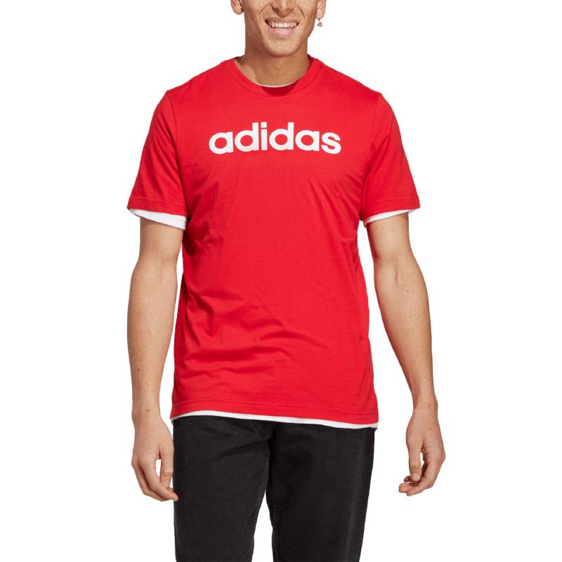 adidas Essentials Single Jersey Logo Lineare Ricamato Uomo IC9278