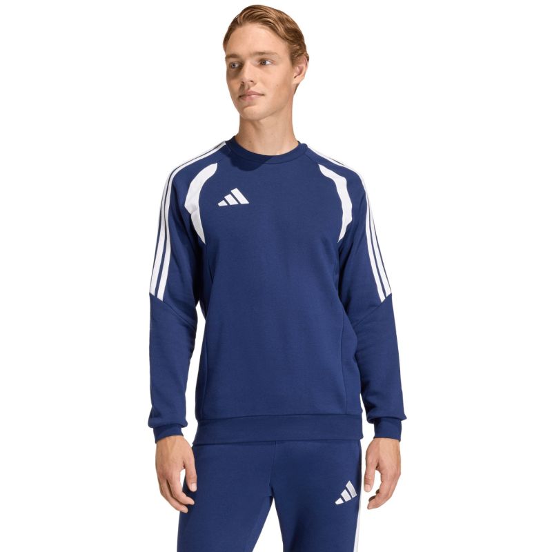 Felpa girocollo da uomo adidas Tiro 26 League blu navy e bianca KF5816