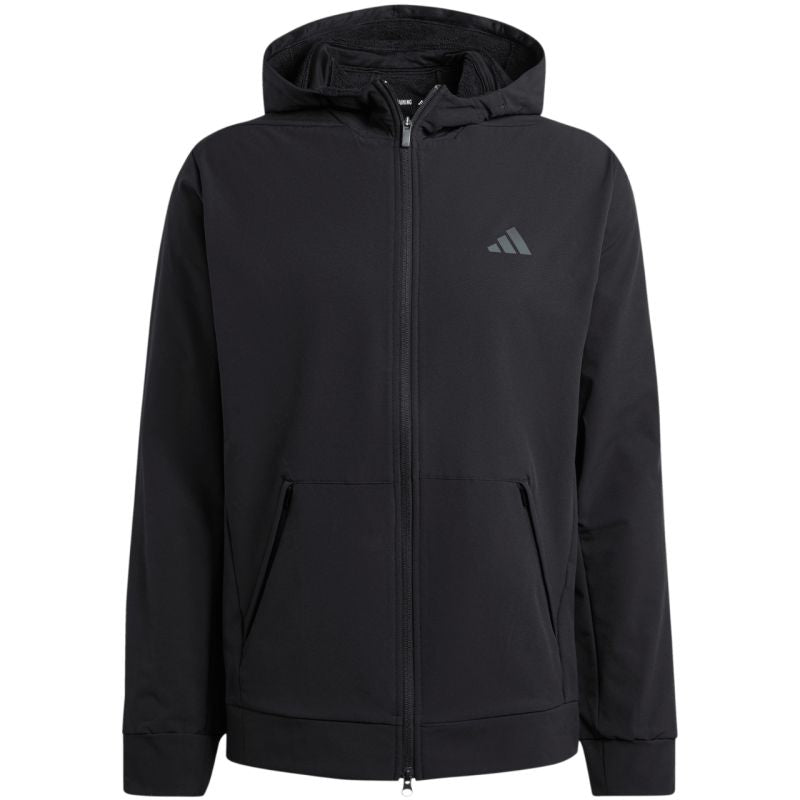 Felpa da uomo adidas Designed for Training COLD.RDY Full-Zip nera IN5607