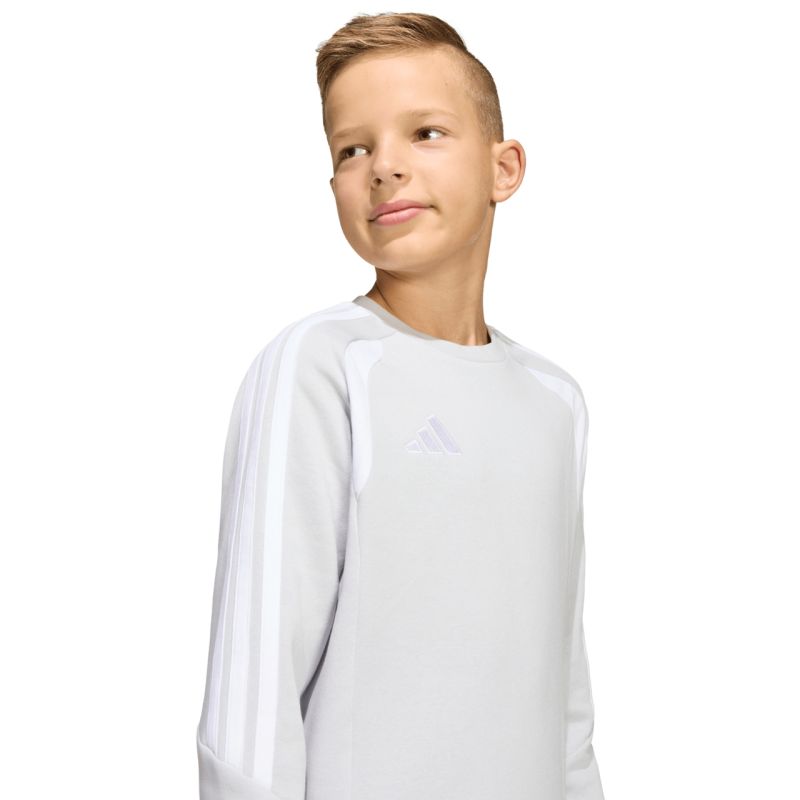 adidas Tiro 26 League Sweat Crew gray kids' sweatshirt KF5823