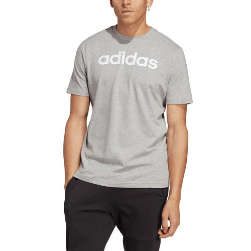 T-shirt adidas Essentials con logo ricamato lineare in jersey singolo M IC9277