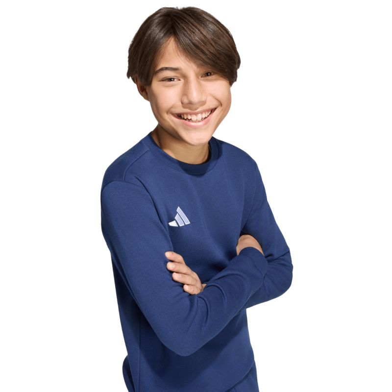 adidas Entrada 26 Felpa Bambino, blu navy JZ6552