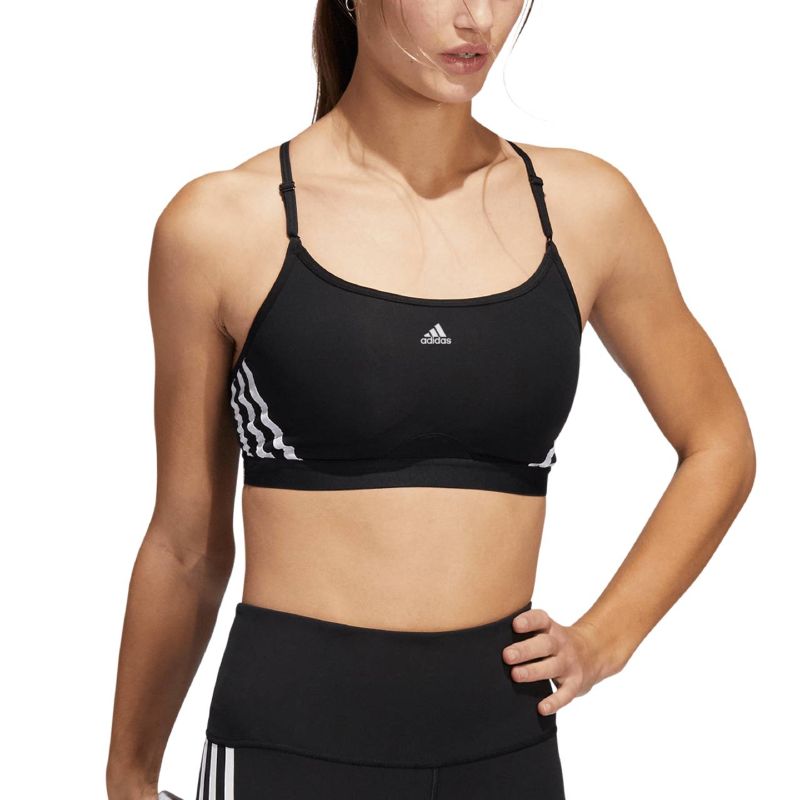 adidas Aeroreact Training Light-Support 3-Stripes Bra W HC7862