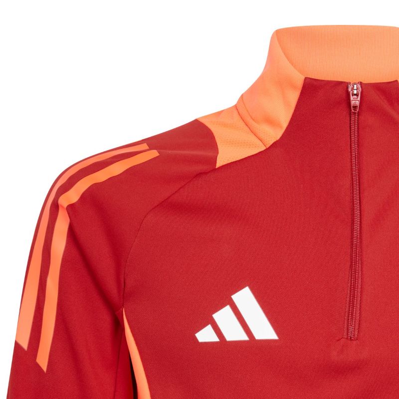 Felpa da allenamento adidas Tiro 24 Competition rosso-arancio IS1652 bambino