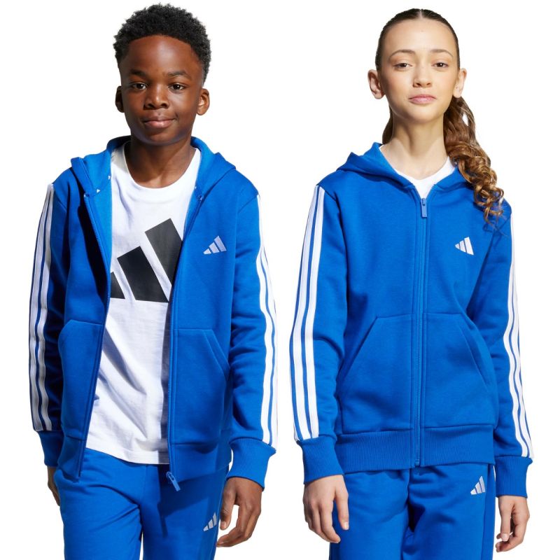 adidas Essentials Full-Zip Hoodie per Bambini Blu JY4977