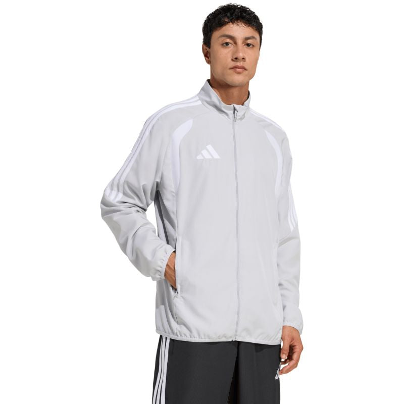 Felpa Adidas Tiro 24 League Presentazione Uomo Grigio Chiaro JZ9050