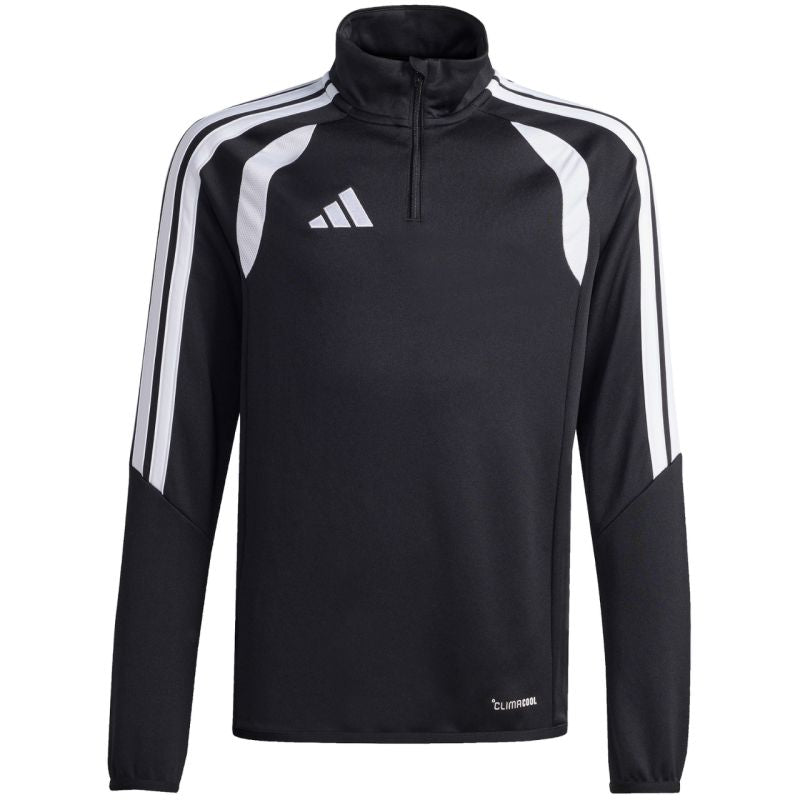 Felpa da bambino adidas Tiro 24 Training Top nera e bianca JY7161