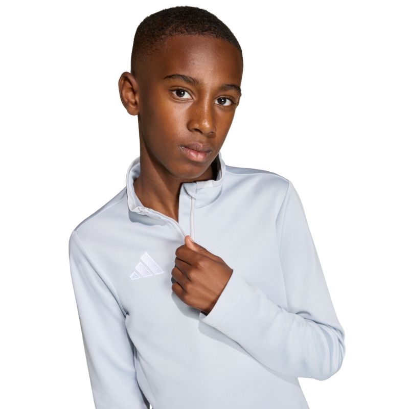 Felpa bambino adidas Entrada 26 Training Top grigio chiaro JZ6637