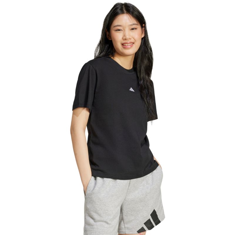 T-shirt adidas Essentials con logo piccolo in cotone da donna JC5943