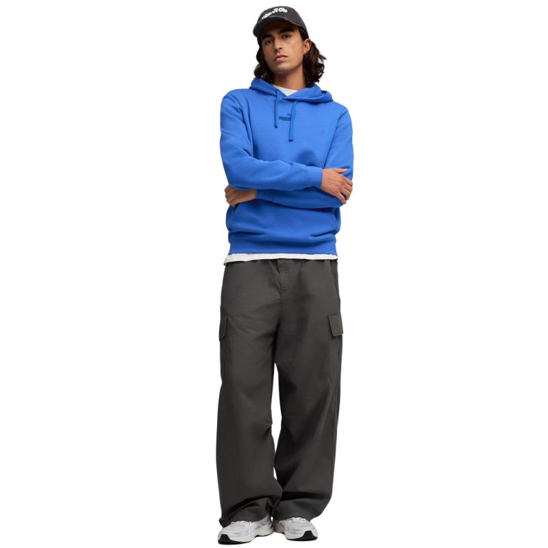 Puma ESS No. 1 Logo Centered Hoodie Uomo Blu 692914 13