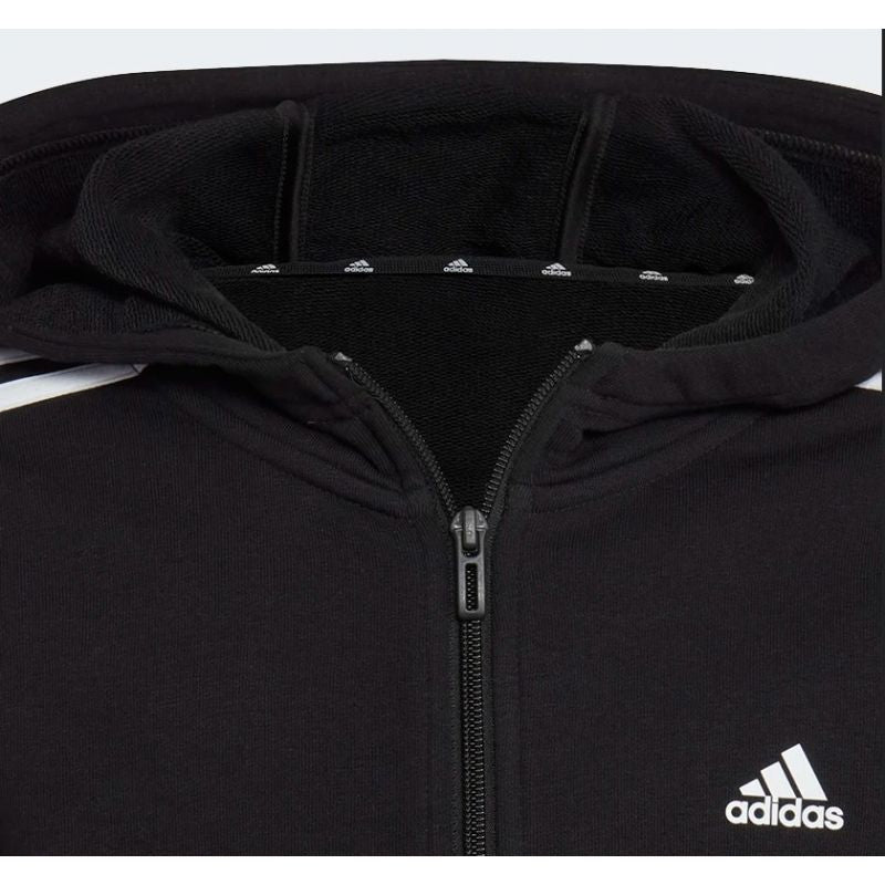 adidas Essentials 3 Stripes Full-Zip Hoodie Jr IC3634