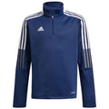 adidas Tiro 21 Warm Top navy blue kids' sweatshirt GK9672