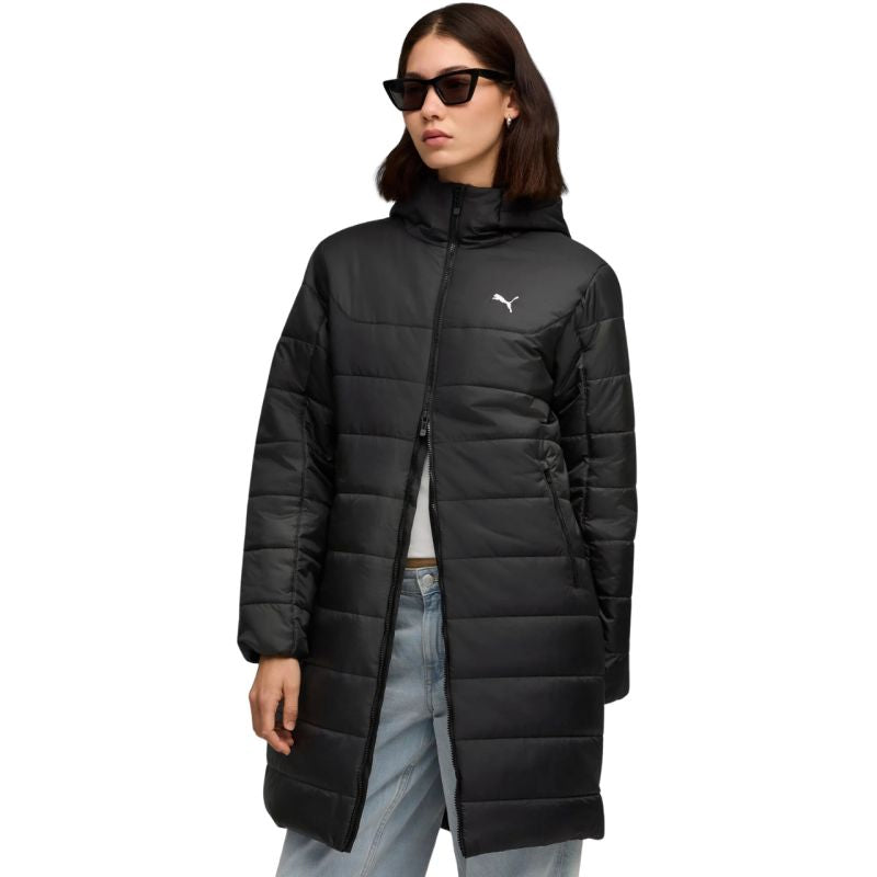 Piumino con cappuccio Puma ESS da donna, colore nero 685232 01