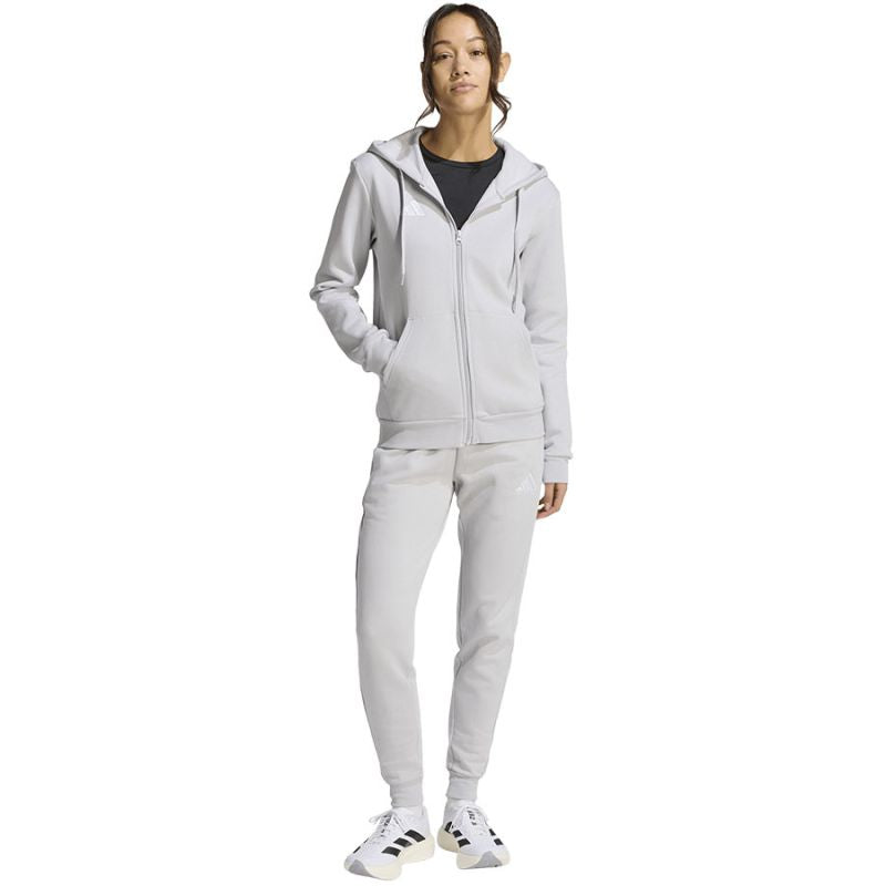 Women's adidas Entrada 26 Full Zip Hoodie Gray KF5936