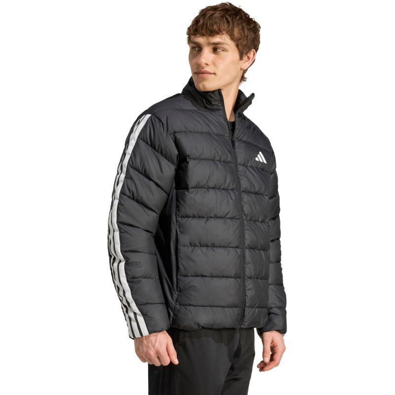 Giacca adidas Essentials 3 strisce da uomo nera JM8416
