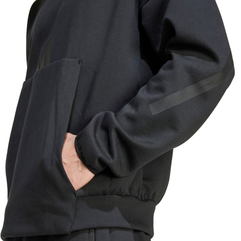 Felpa con cappuccio adidas ZNE da uomo nera JE7537