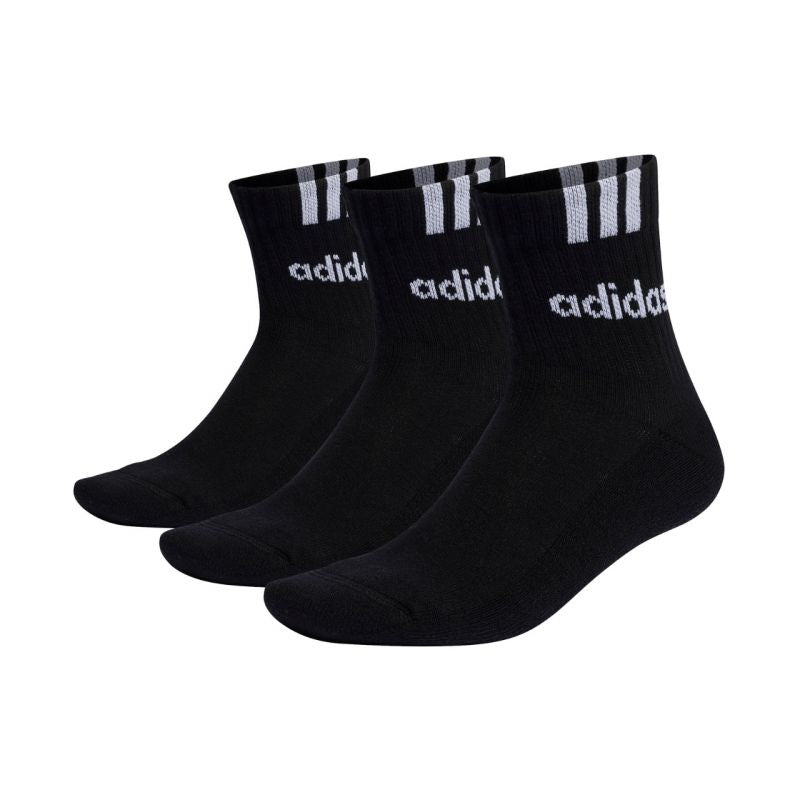 Calzini adidas 3-Stripes Linear a mezza gamba ammortizzati IC1294