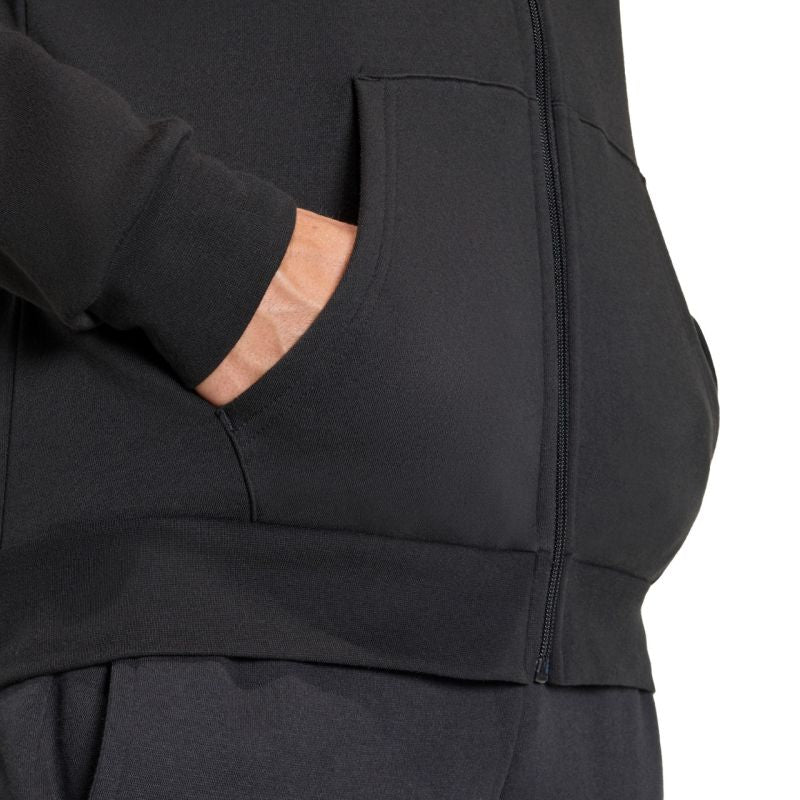 Felpa con cappuccio full zip adidas Entrada 26 da uomo nera KF5945
