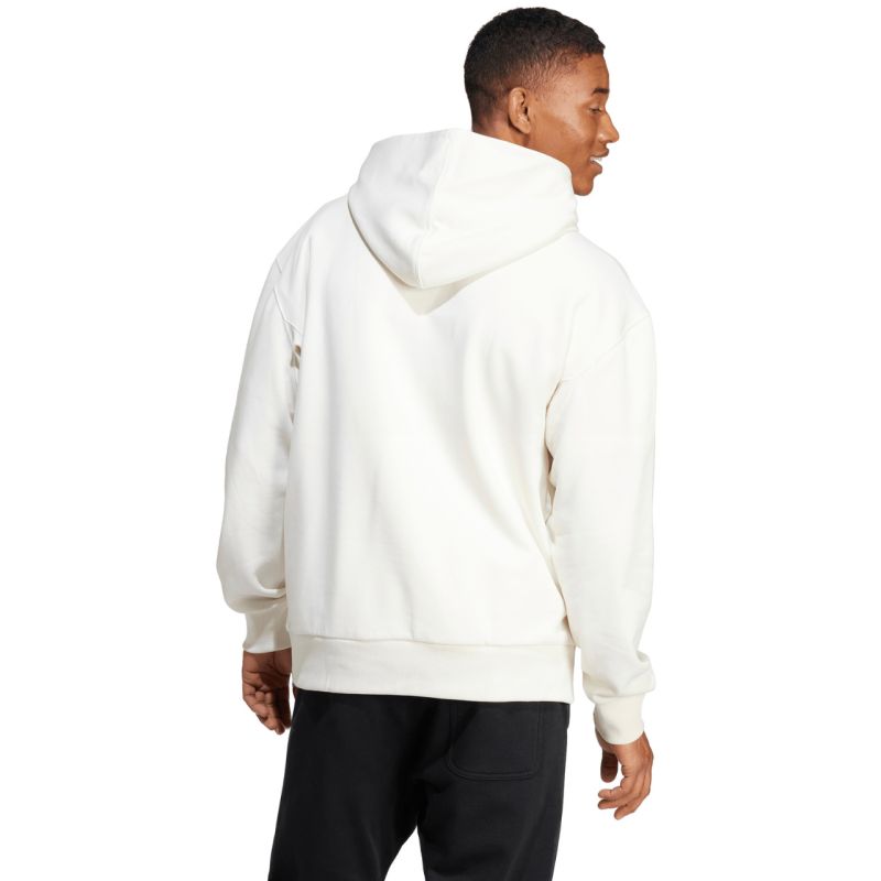 Felpa con cappuccio in pile adidas All Szn da uomo bianco IY4121