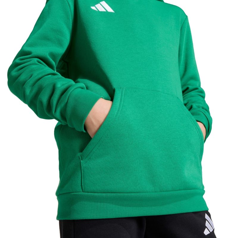 Felpa con cappuccio Adidas Entrada 22 verde JZ6563 per bambini