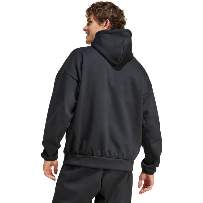 Felpa con cappuccio adidas ZNE da uomo nera JE7537