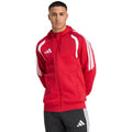 Felpa con cappuccio intera con cerniera da uomo adidas Tiro 26 League KF9106 rossa