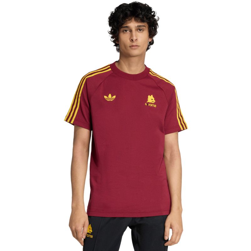 T-shirt adidas AS Roma Originals da uomo bordeaux JZ7185