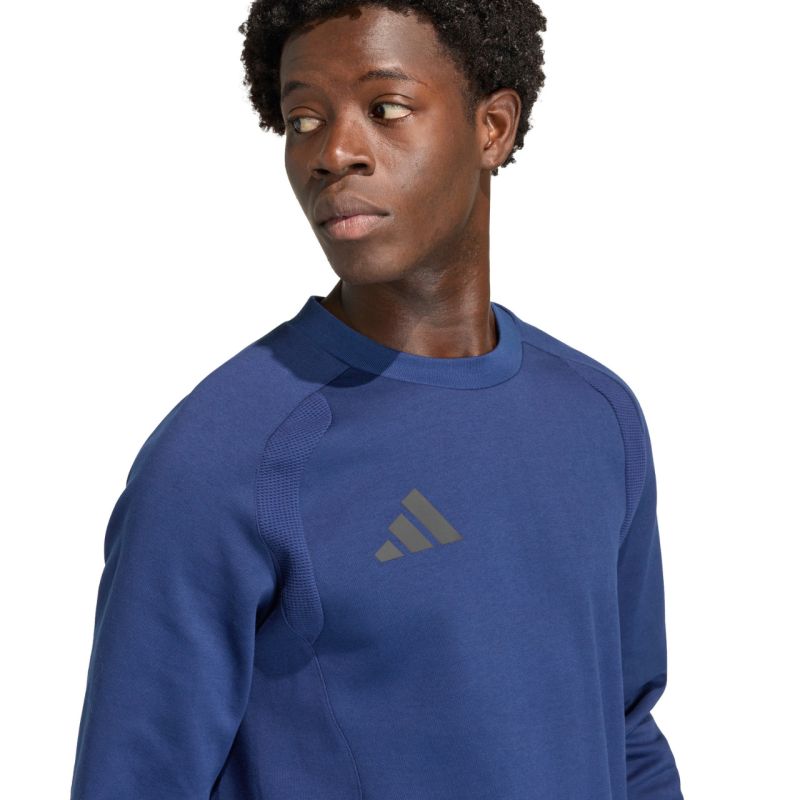 Felpa girocollo da uomo adidas Tiro 26 Travel blu navy KD1145