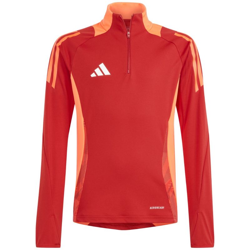 Felpa da allenamento adidas Tiro 24 Competition rosso-arancio IS1652 bambino