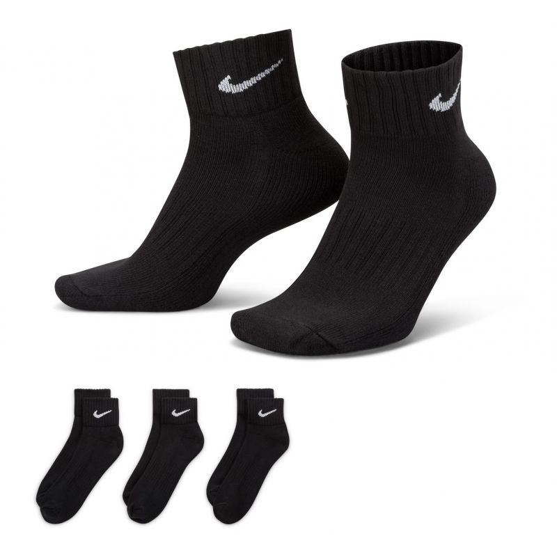 Nike Value Cotton Quarter Socks 3 Pairs SX4926 001