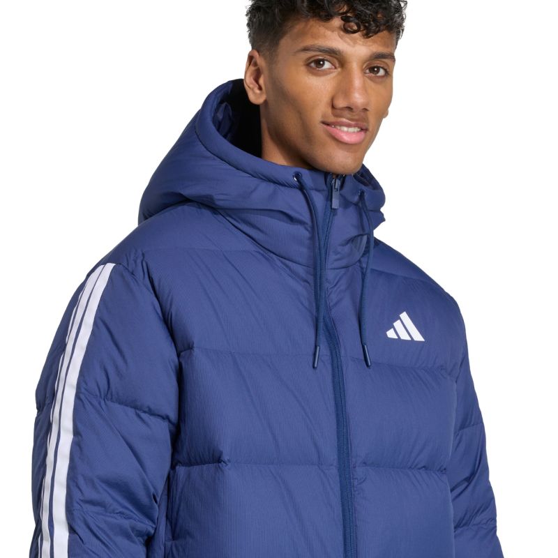 Giacca adidas Ess 3S PD HD J da uomo blu marino JX7799