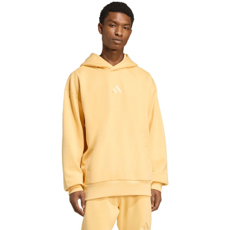 Felpa con cappuccio in pile adidas All Szn da uomo Giallo KT3105
