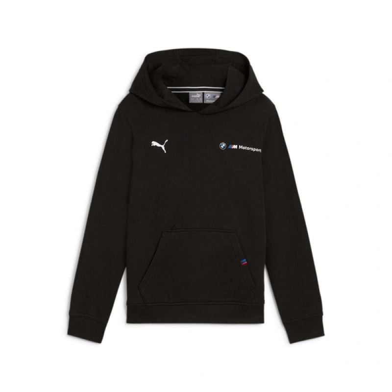 Puma BMW MMS Felpa con Cappuccio a Canguro per Bambini Nera