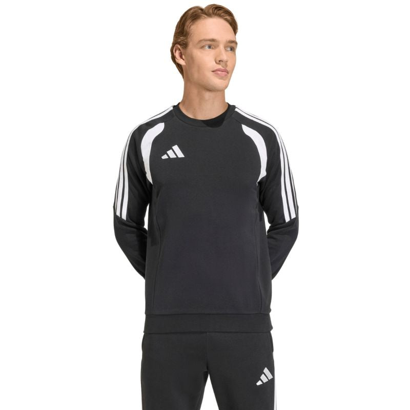 Felpa girocollo adidas Tiro 26 League da uomo, nero e bianco KF3413