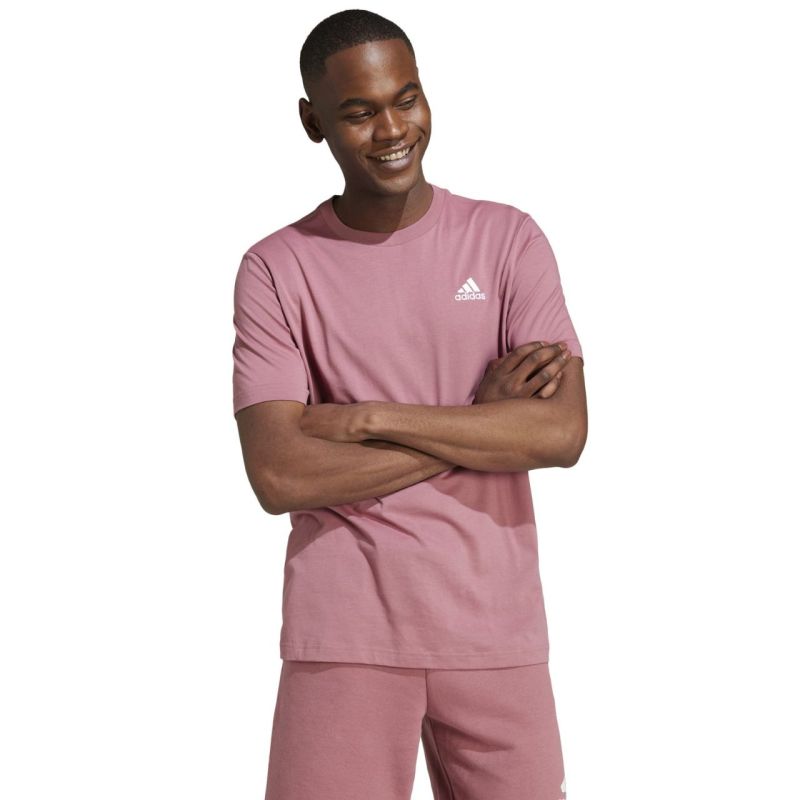 adidas Essentials Single Jersey Ricamo Piccolo Logo Uomo IX0120