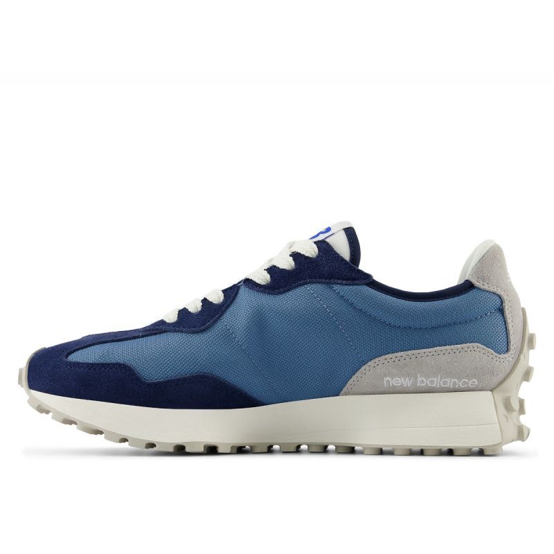 New Balance NB 327 scarpe sportive da donna/uomo, sneakers blu in pelle scamosciata (U327CJ)