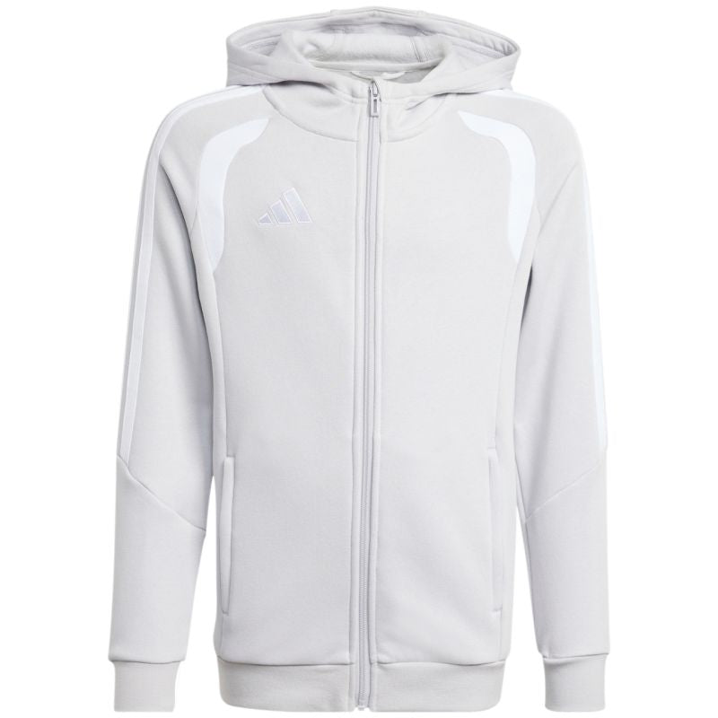 adidas Tiro 26 League Sweat Full Zip Hoodie for Kids Gray KF3323