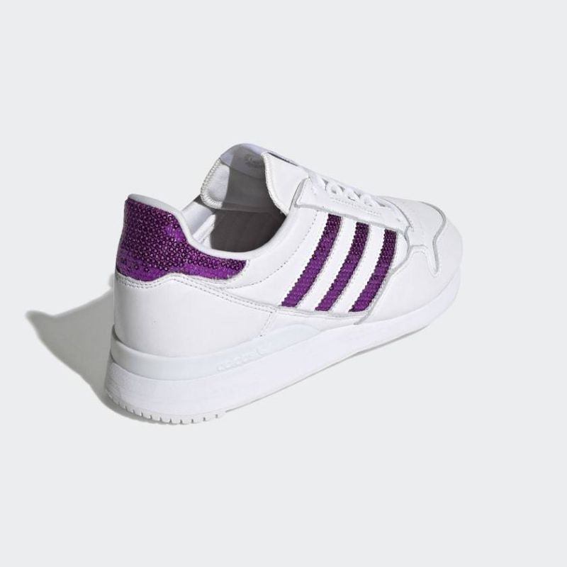 Scarpe da donna Adidas Originals ZX 500 Cloud White/Shock Purple - G55663