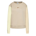 Felpa sportiva beige Nike Swoosh da donna - DJ4411-210